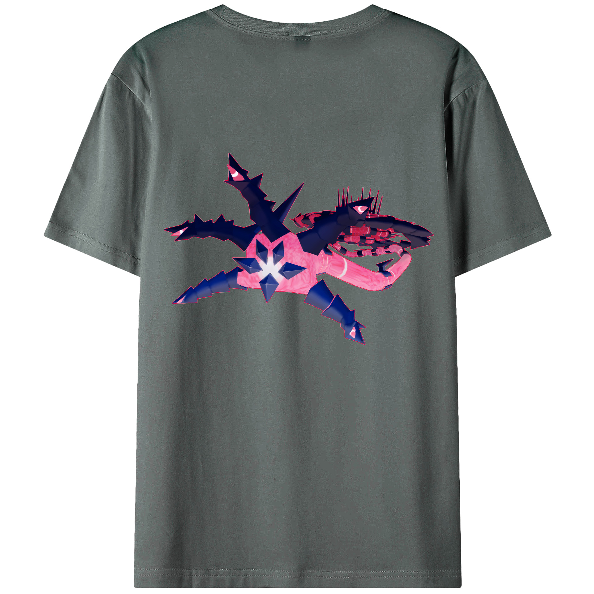 （画像用） ポケットモンスター Pokémon 綿100％ メンズ半袖Tシャツ（バックプリント） 通気性